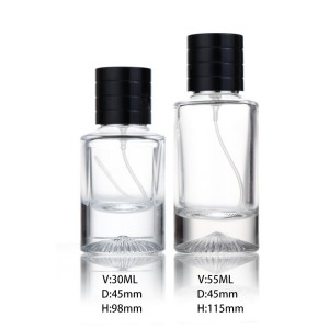 Kitajska veleprodajna klasična okrogla 50 ml prazna steklenička parfuma s pokrovčkom
