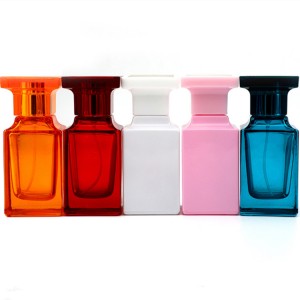 30ml, 50ml Tom Ford Frasco de perfume quadrado preto, branco, vermelho, azul