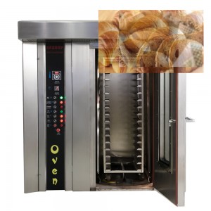 32 trays rotary oven electric gas diesel heatin...