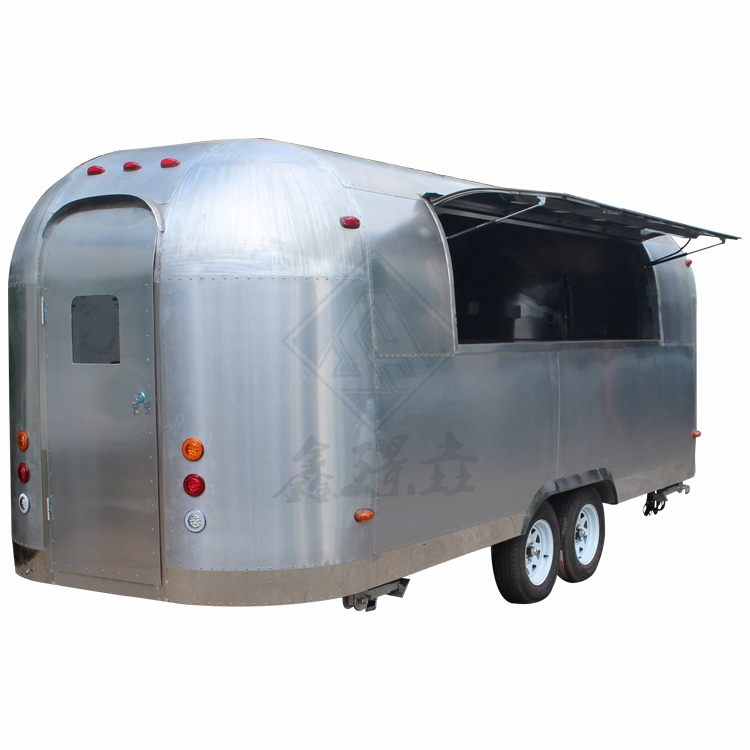 Food truck with full kitchen stainless steel food truck