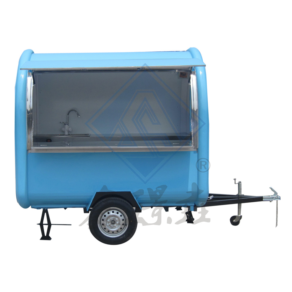 Model rotund Nou vânzare caldă Camion alimentar mobil cu o singură osie