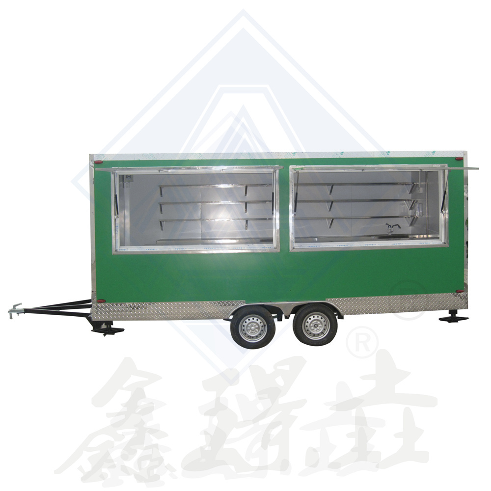 Mobile kitchen hot dog BBQ food trailers