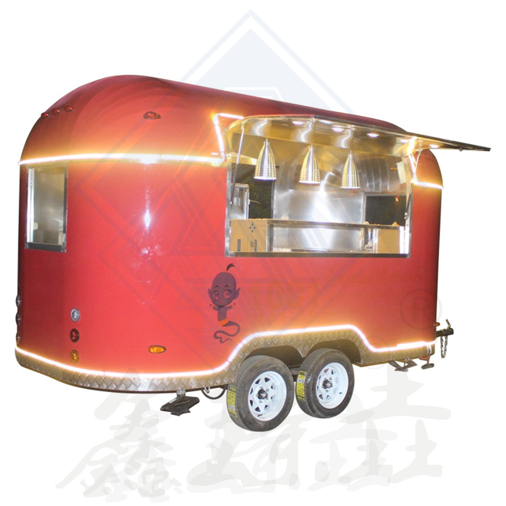 Fully equipped food carts and food trailers