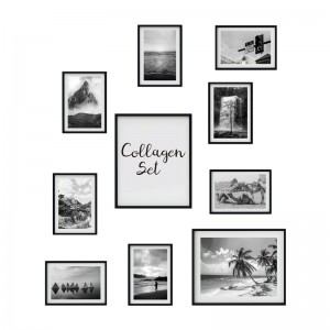 10pcs Black Modern Picture Frame Collage Set Picture Gallery