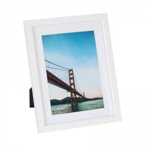 8x10inch Picture Frame White with Mat