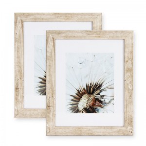 Wooden Rustic Picture Frame Display without mat or with mat