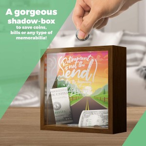 Retirement Gifts for Women-6x6x2 Fun Memory Shadow Box