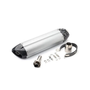 High Flow Thickened 304 Stainless Steel Motorcycle Body Parts Exhaust Muffler Exhaust Pipe Muffler