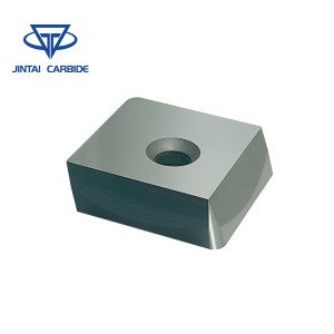 Tungsten Carbide Surface Milling Sisipan Kanggo Mesin ingot Aluminium