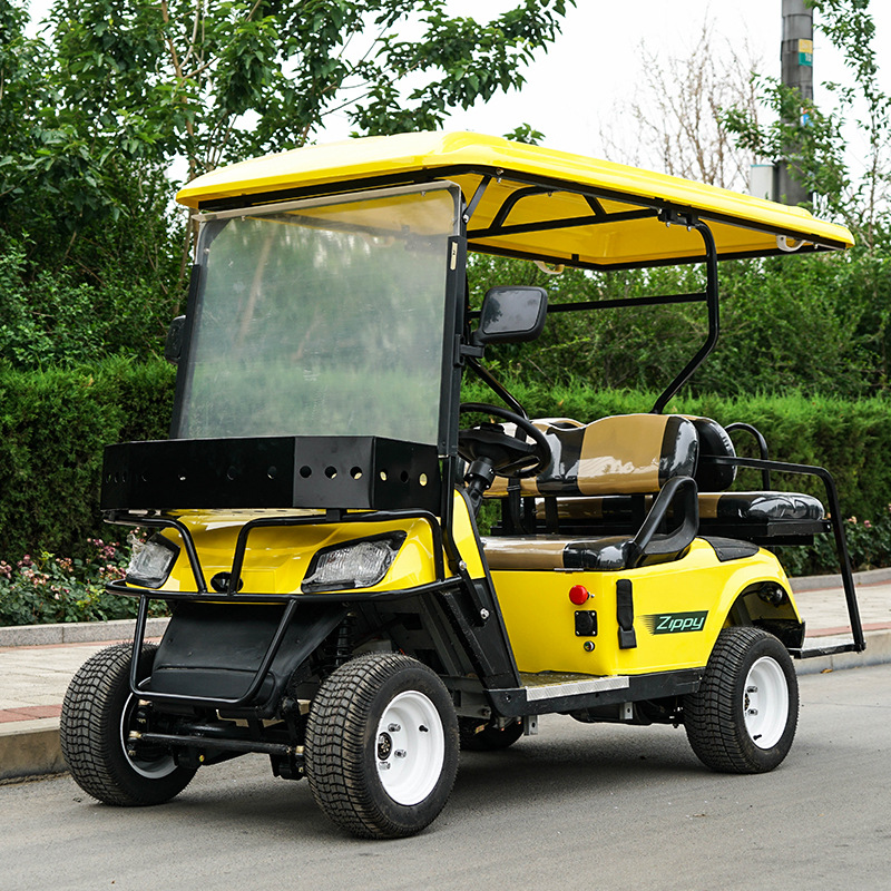 2-8 jog cart golf listrik mati-dalan papat-wheel nyawang mobil kanggo obyek wisata hotel