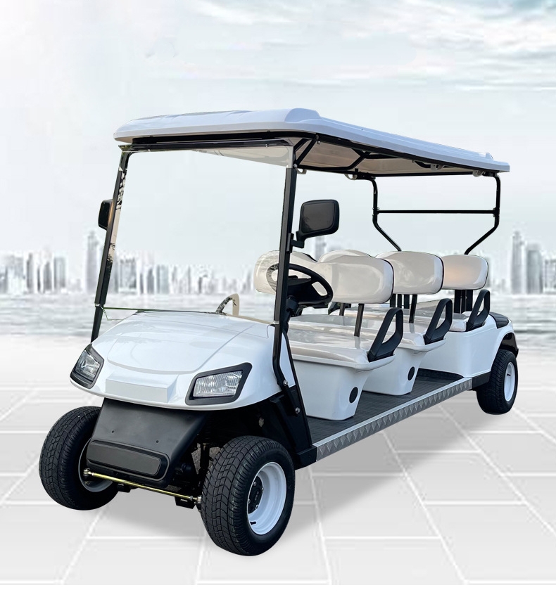 Karrocë elektrike e golfit Zona e recepsionit skenik Makinë elektrike për shëtitje Makinë patrullimi me katër rrota