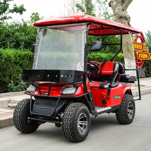 2-8 paikkainen sähköinen golfkärry nelipyöräinen maastoauto matkailunähtävyyshotelliin