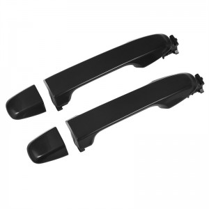 Set of 4 Door Handles Outside Exterior Black Front Rear 6921106090C0 6925006020C0 for 2012-17 Toyota Camry