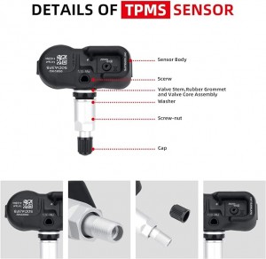 TPMS Sensor Tire Pressure Monitoring Sensor 42607-33021 42607-33011 PMV-107J 42607-06011 for Toyota Scion Pontiac Camry Corolla Highlander FJ Cruiser Prius, Lexus IS250 GS350 GS450h