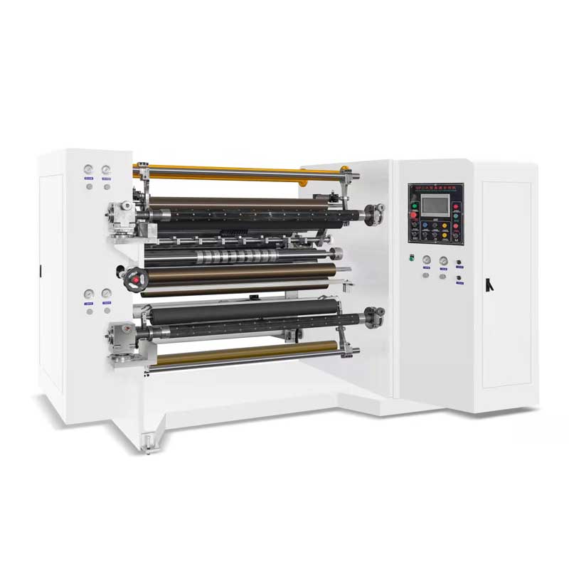 High Quality Fully Automatic Cap Slitting Machine Factories –  QFJ-A1300 Horizontal Type Slitting Rewinding Machine (1300mmwidth, 200m/Min) – JINYI