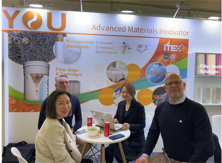 JINYOU Team Makes Waves at Techtextil Exhibition, Securing Key Connections in Filtration and Textile Business