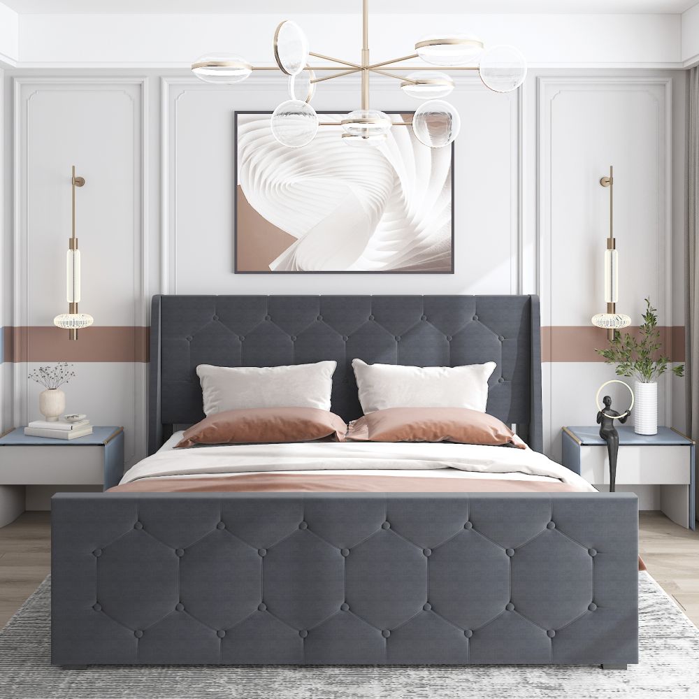 B151-upholstered bed-1