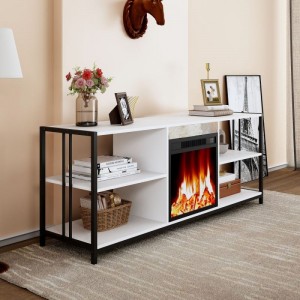 JHD22 Modern TV Stand with Electric Air Heater for TVs up to 75”