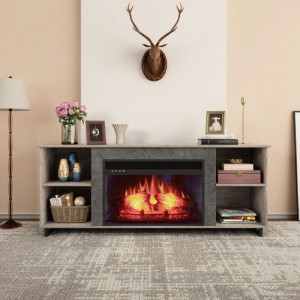 JHD23 Electric Fireplace TV Stand for TVs up to 74”