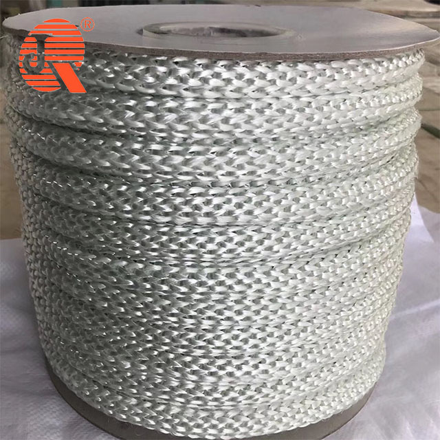 Sealing Gasket Factory Direct Supplier Fiberglass Braided Round Rope Itinatampok na Larawan