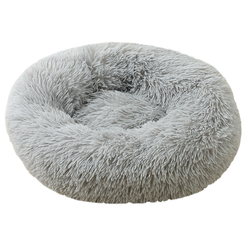 Calming Anti-Anxiety Donut Dog Cuddler Bed Machine Washable Round Pet Bed for Small Medium Large Dogs and Cats