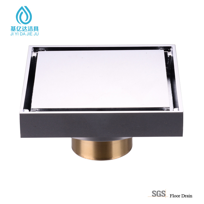 Square Shape Brass Invisible Floor Drain for Bathroom and Kitchen