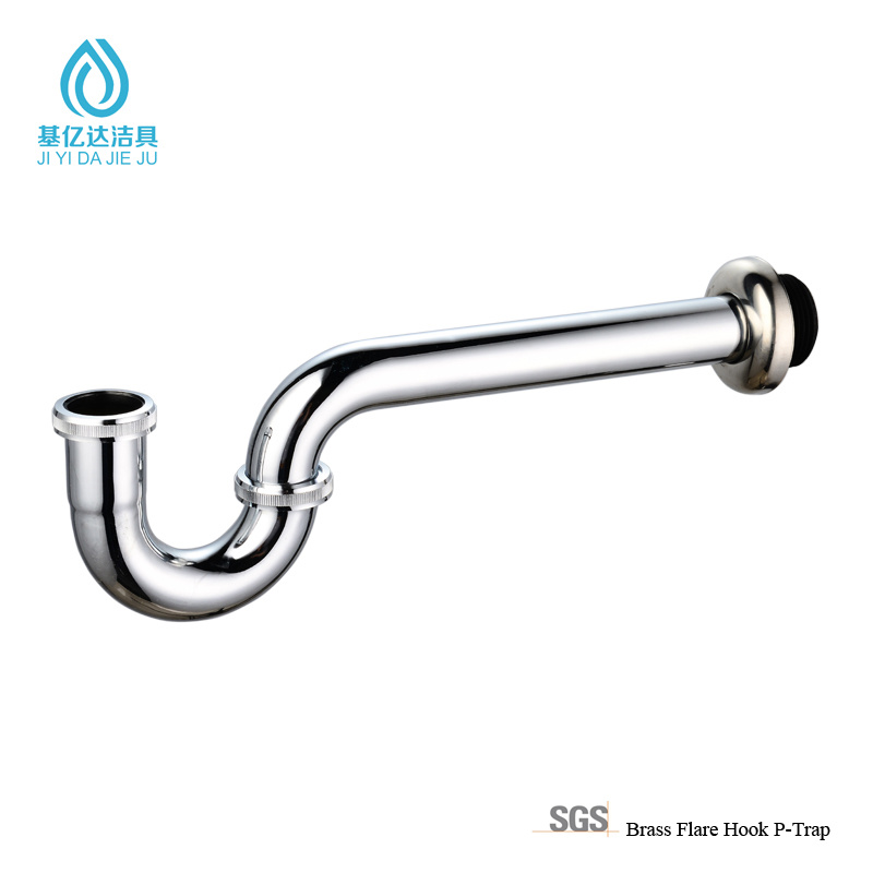 High definition Bathroom Sink Trap - Brass Flare Hook P-Trap – Jiyida Sanitary
