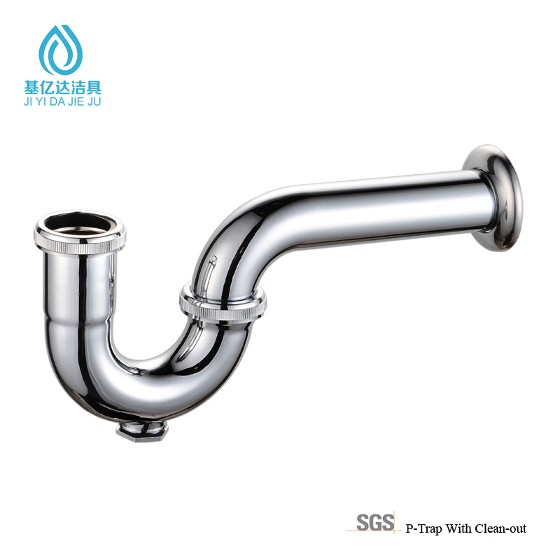 Manufacturer for Brass P Trap - Brass Chrome Plated P Trap Inlet Tube for Basin with Clean-out – Jiyida Sanitary