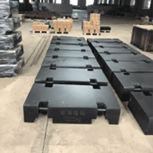 Heavy capacity weight OIML M1 Rectangular shape, cast iron
