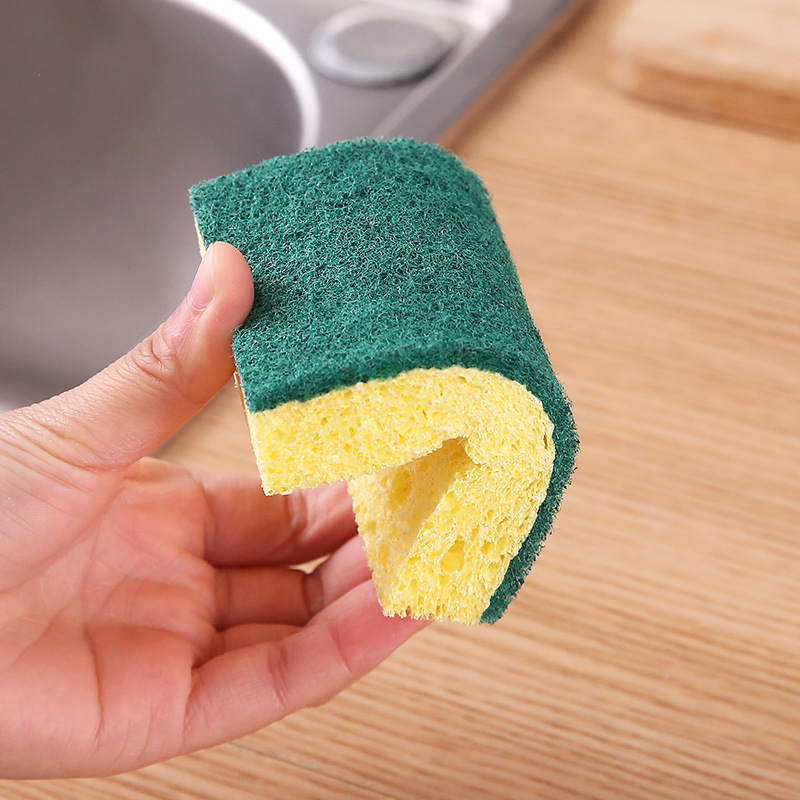 Dish Sponge Oil Free Household Cleaning For Kitchen Non-Scratch Cellulose  Scrub Sponge Dual-Sided Dishwashing Sponge For