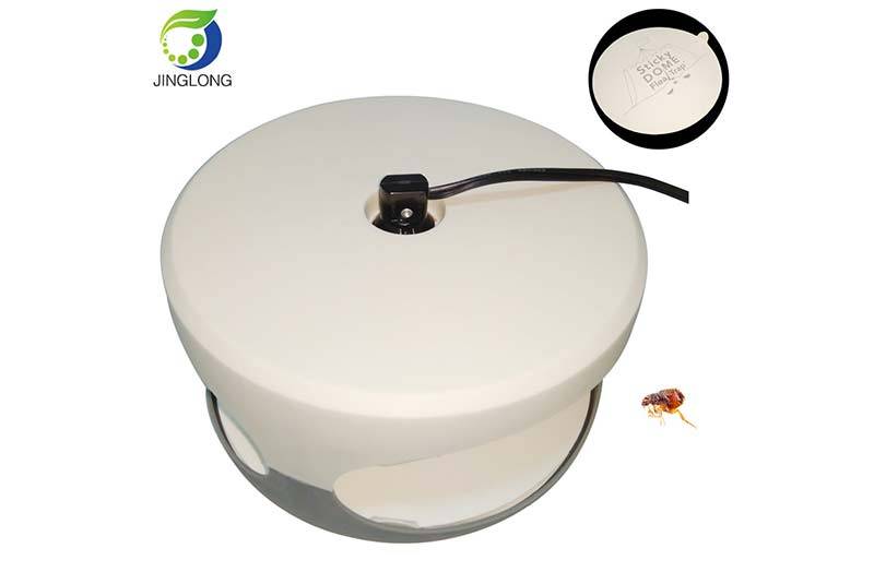 Good Wholesale Vendors Fly Glue Trap - Natural and Pet-Friendly Dome Flea Trap Light with Two Glue Discs – Jinglong
