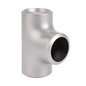 Stainless steel seamless butt welded equal tee