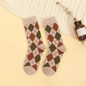 Fashion Crew Slouch Holiday Christmas Soft Square Winter Women Socks