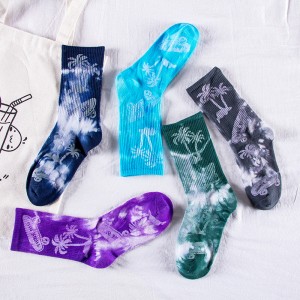 Tie-dyed High Quality Unisex Women Or Men Athletic Copper Compression Socks