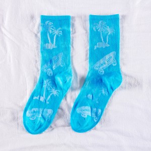 Tie-dyed High Quality Unisex Women Or Men Athletic Copper Compression Socks
