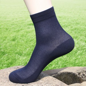 Sifot Wholesale Summer Breathable Solid Color Business Crew Men Thin Cotton Socks