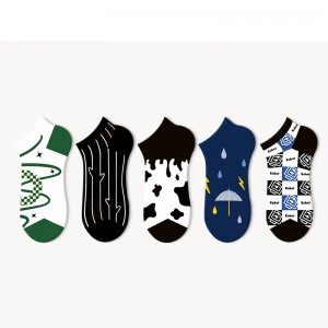 Sifot China Manufacturer Breathable Summer Cotton Cute Short Socks Cartoon Happy Ankle Socks for Women