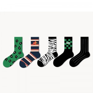 Sifot Wholesale Custom Design Cotton Funny Crew Socks Novelty Pattern Sports Happy Socks for Unisex