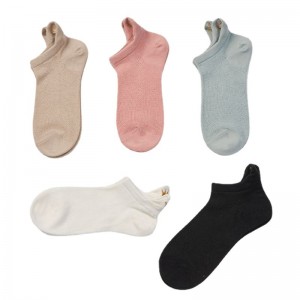 Crown Embroidery Short Tube Mesh Cotton Thin Breathable Summer College Style Non-slip Women’s Boat Socks