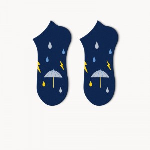 Sifot China Manufacturer Breathable Summer Cotton Cute Short Socks Cartoon Happy Ankle Socks for Women