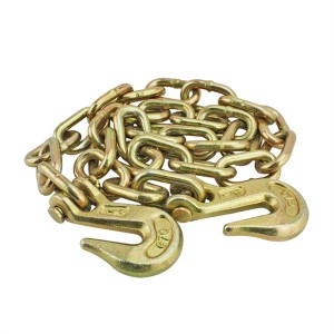 Wholesale OEM Yellow Zinc G70 Binder Chain e nang le Clevis Grab Hook