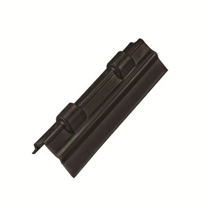 12″ Black Plastic Corner Protector with Slot