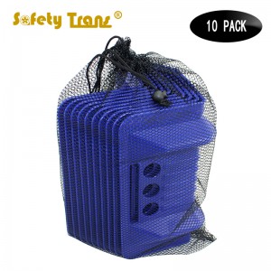 24cm L-type tie down Plastic Corner Protector for Cargo Loads Six Holes Blue Mould Edge Protecto