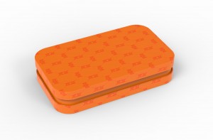 Rectangle metal tin box with plastic accessory ED2341A for Skin Care
