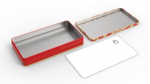 Rectangle metal tin box ER2440A for health care products