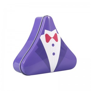 Cheap price Candle Tin Box - Triangular tin box DR0144A-01 for chocolate – Jingli