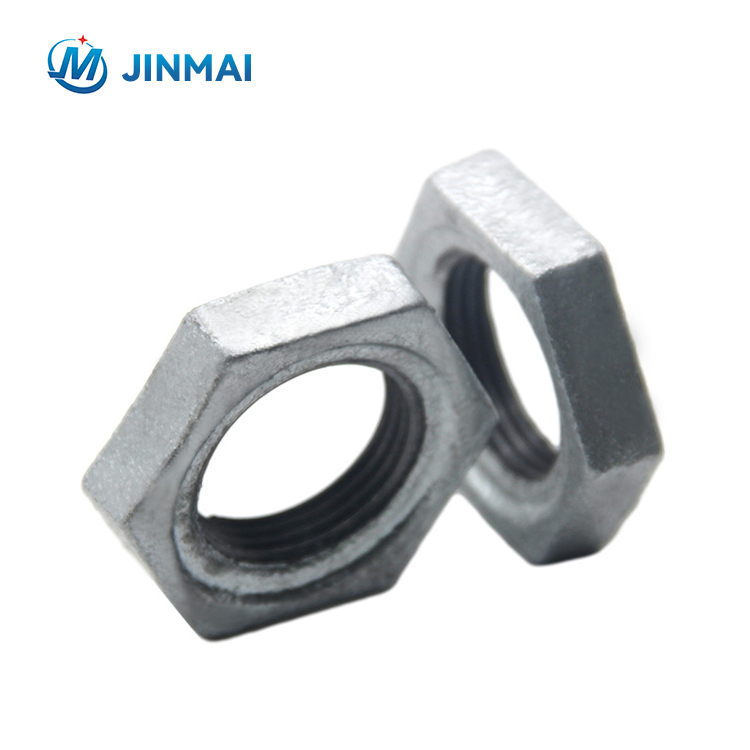 3/8 malleable iron pipe fitting coupling pipe thread locknut for electric power construction