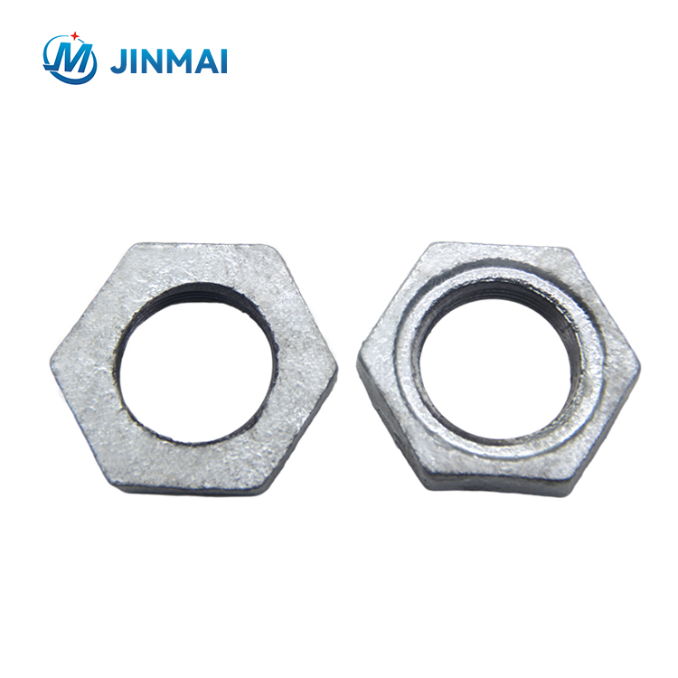 Plumbing Black Nut Malleable Iron Pipe Fittings Backnuts or Locknuts in Female BS\NPT Threads of 1\4 to 6 Inch