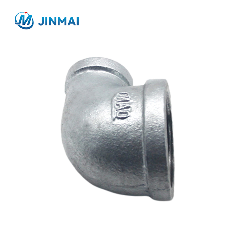 Female Threaded Reducing Elbows gi Malleable Iron Pipe Fittings of BS/NPT Threads in Banded 90 Degree Used for Water Supply