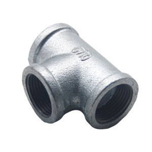 Tee Banded Banded Pipe Fitting hesin Malleable